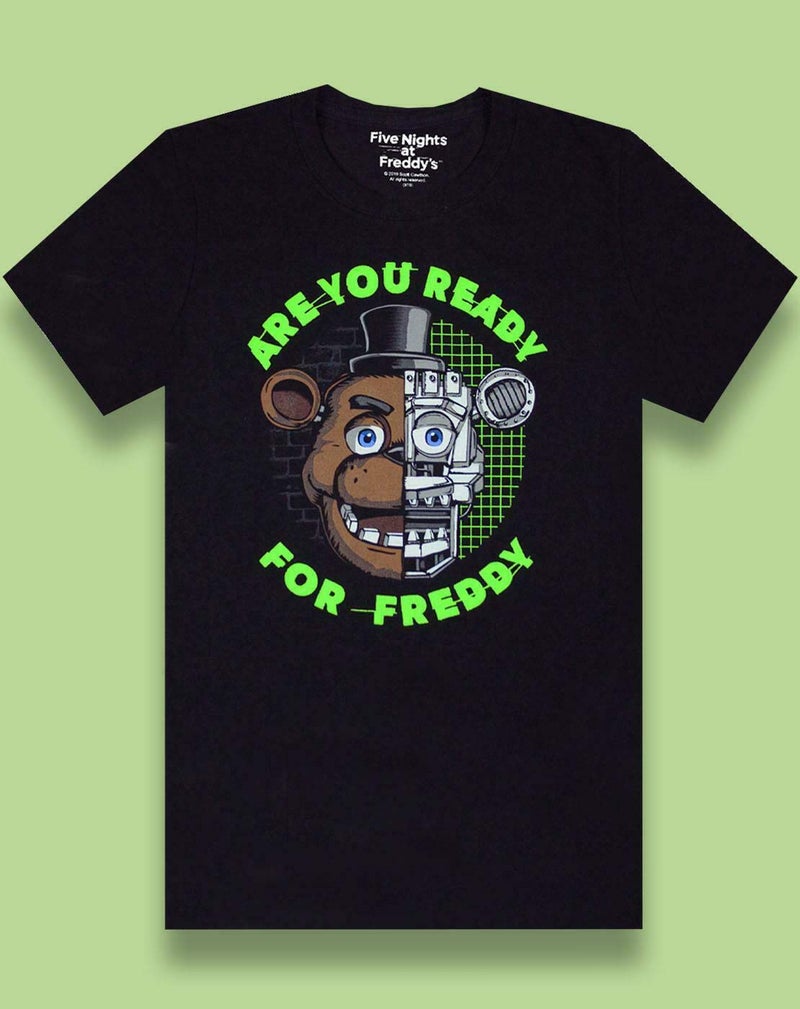 Five Nights at Freddy's I Survived Boy's T-Shirt (7-8 Years) Black - Image 2